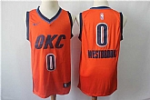 Thunder 0 Russell Westbrook Orange 2018 19 Earned Edition Nike Swingman Jersey,baseball caps,new era cap wholesale,wholesale hats